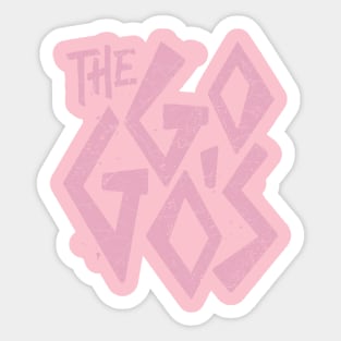 The Go Go's / Retro 80's Art Sticker